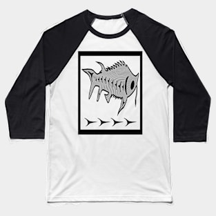 Sturgeon Bone by Ostwelve (in black) Baseball T-Shirt